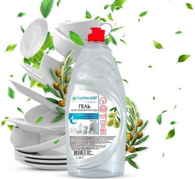 Средство для мытья посуды Тысяча озер Гель с органическими маслами 900 мл