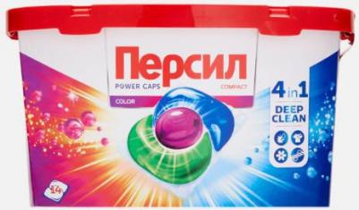 Гель-капсулы для стирки Power Caps Color 14 шт – фото 2