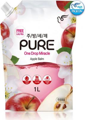Гель для мытья посуды Пьюэ Apple Balm 1 л – фото 3