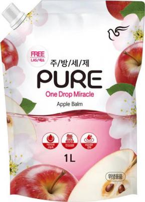 Гель для мытья посуды Пьюэ Apple Balm 1 л – фото 5