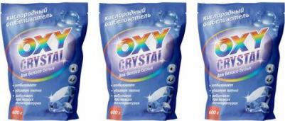 Кислородный отбеливатель для белого белья Oxy Crystal 600 г – фото 5
