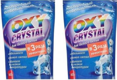 Кислородный отбеливатель для белого белья Oxy Crystal 600 г – фото 10