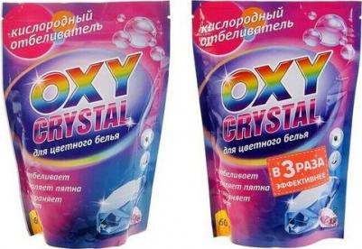 кислородный отбеливатель Oxy Crystal для цветного белья 600 г – фото 3