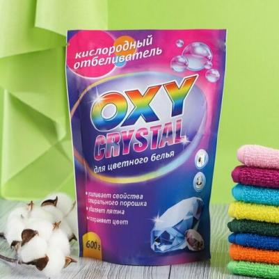 кислородный отбеливатель Oxy Crystal для цветного белья 600 г