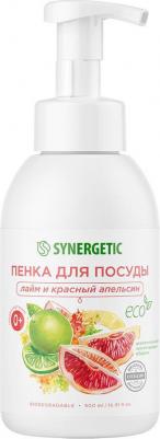 Пенка для мытья детской посуды и игрушек Лайм и красный апельсин, 0.5 л