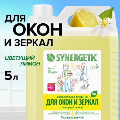 Средство для мытья окон, зеркал Цветущий лимон, 5 л – фото 3