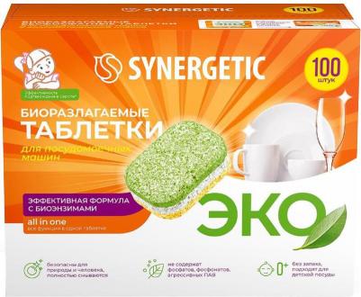 Таблетки для посудомоечных машин биоразлагаемые бесфосфатные 100шт