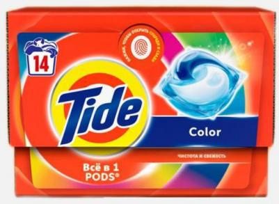 Капсулы для стирки Все в одном Pods Color, 14 шт – фото 5