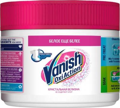 Пятновыводитель пятновыводитель и отбеливатель Oxi Action Кристальная белизна, 250 г – фото 3