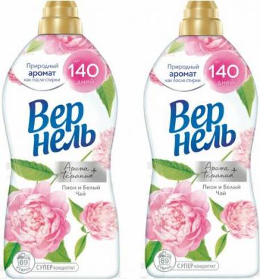 Кондиционер для белья Ароматерапия+ Пион и Белый чай концентрированный 1.74 л – фото 2