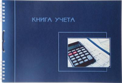 Книга учета бухгалтерская офсет А4 горизонтальная 50 листов пустографка на гребне – фото 1
