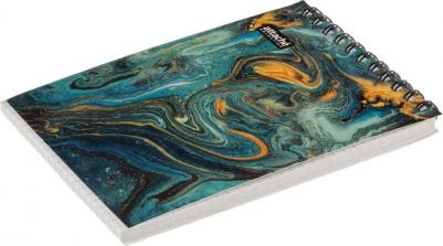 Блокнот Fluid A6 80 листов бирюзовый в клетку на спирали (101х145 мм) – фото 10