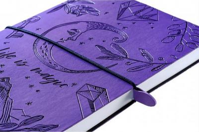 Блокнот Лунная мистерия А5 128 листов синий в клетку на сшивке – фото 1