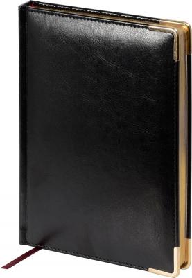 Ежедневник недатированный Sidney Nebraska искусственная кожа А5+ 136 листов черный