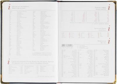 Ежедневник недатированный Sidney Nebraska искусственная кожа А5+ 136 листов синий – фото 1