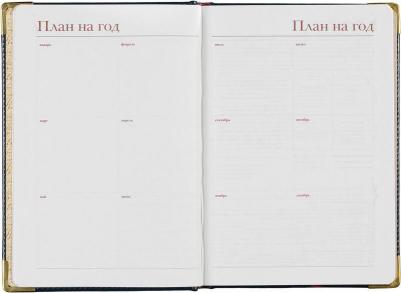 Ежедневник недатированный Sidney Nebraska искусственная кожа А5+ 136 листов синий – фото 4