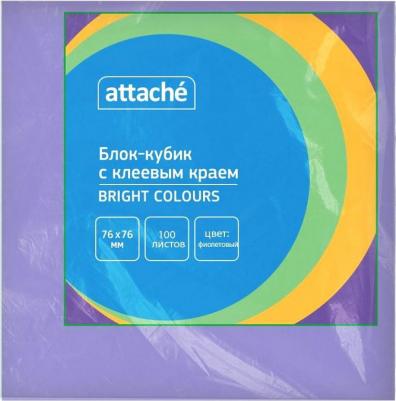 Стикеры Bright colours 76х76 мм пастельные фиолетовые – фото 6