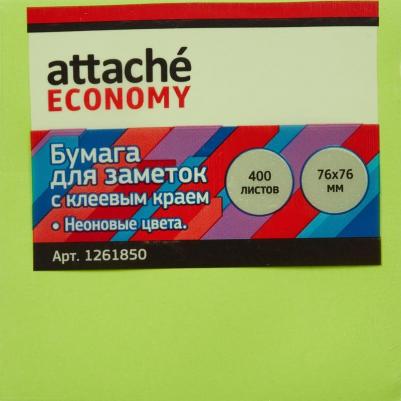 Стикеры с клеев.краем 76х76 мм, 400 лист, 5 неоновых цв