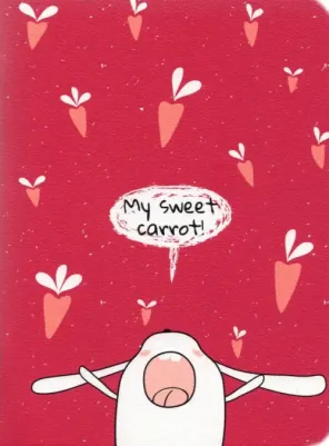 Блокнот Bunny морковки 10x14 см 32 л