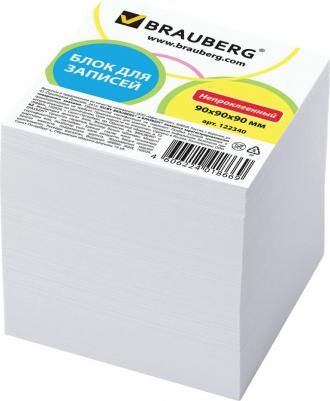 Блок для записей, непроклеенный, куб 9х9х9 см, белый, белизна 95-98%, 122340 – фото 3