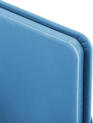 Блокнот A5 "Duo", под кожу с резинкой, 80 листов, клетка, голубой/розовый – фото 2