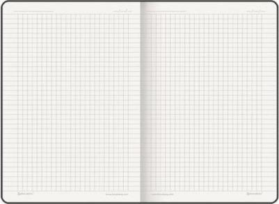 Блокнот A5 "Note", под кожу софт-тач, с резинкой, 80 листов, клетка, черный – фото 7