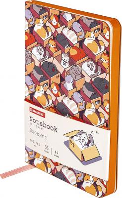 Блокнот МАЛЫЙ ФОРМАТ А6, VISTA "Catopolis", под кожу, гибкий, 80 л., 112100