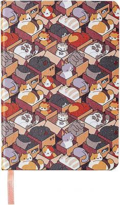 Блокнот МАЛЫЙ ФОРМАТ А6, VISTA "Catopolis", под кожу, гибкий, 80 л., 112100 – фото 6