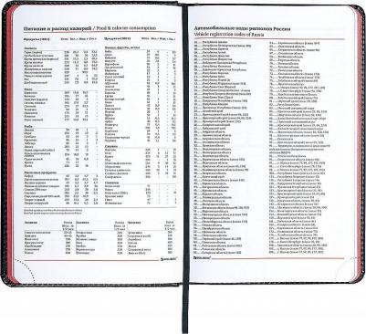 Ежедневник недатированный А5 "Rainbow", под кожу, 136 л., черный/красный, 113498 – фото 11