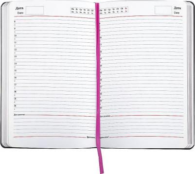 Ежедневник недатированный А5, VISTA, под кожу, гибкий, 136 л., "Pomegranate", 112022 – фото 11