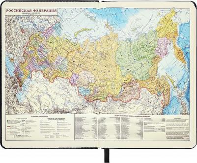 Ежедневник недатированный большой формат 210х297 мм А4, "Iguana", под кожу, 160 л., черный,114452 – фото 4