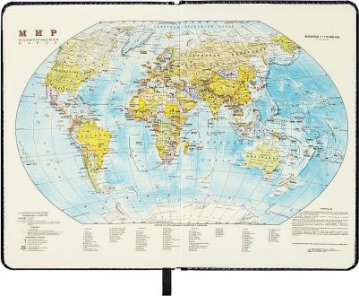 Ежедневник недатированный большой формат 210х297 мм А4, "Iguana", под кожу, 160 л., черный,114452 – фото 10