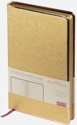 Ежедневник недатированный Bridge искусственная кожа А5 136 листов золотистый – фото 2