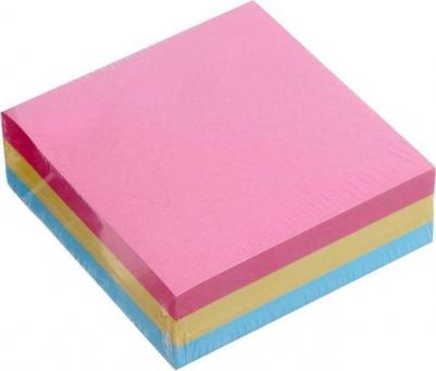 Блок с липким краем 76мм*76 мм 300л, 3 цвета пастель – фото 2