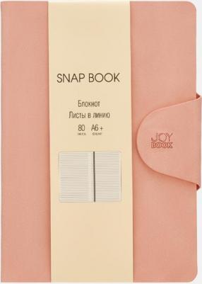 Блокнот Snap book. Розовый, А6+, 80 листов, линия – фото 1