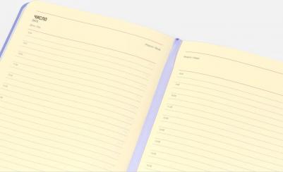 Ежедневник A5, недатированный, 128 листов, лаванда – фото 1