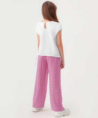 Блузка детская 123BBGJC22010200 белый, 134 – фото 3