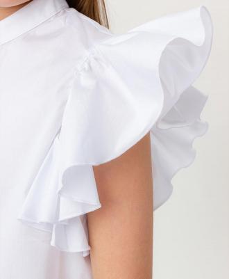 Блузка детская 223BBGS22090200 белый, 158 – фото 2