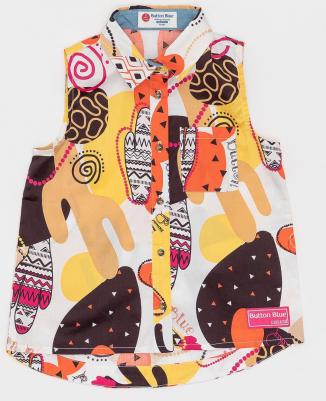 Блузка для девочек цв. белый р-р. 110 – фото 1