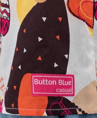 Блузка для девочек цв. белый р-р. 110 – фото 3