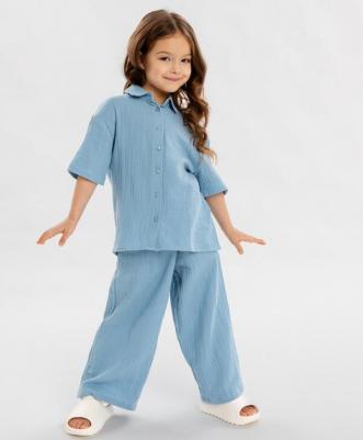 Рубашка 124BBGMC22011800, голубой, 116 – фото 4