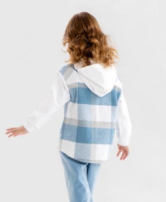 Рубашка 124BBGMC40040002, голубой, 116 – фото 3