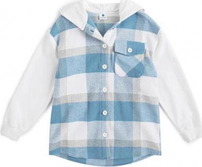 Рубашка 124BBGMC40040002, голубой, 116 – фото 4
