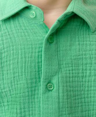Рубашка детская 123BBGMC22014800, зеленый, 98 – фото 3