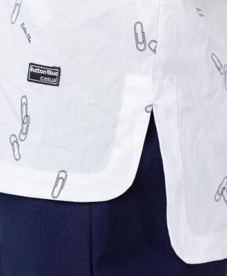 Рубашка детская 223BBGS22150213 белый, 140 – фото 2