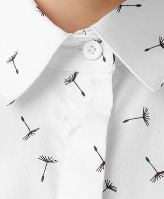 Рубашка с принтом белая (134) – фото 9