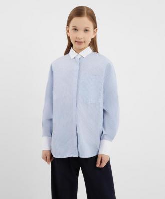 Блузка детская 200GSGC2205 цв.голубой р.128 – фото 6