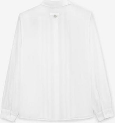 Блузка из вискозы с декором белая для девочки, 164, 224GSGC2206 – фото 3