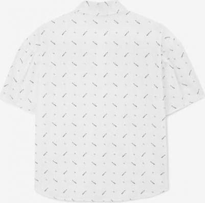 Блузка с коротким рукавом прямой формы с рисунком для девочки, 128, 224GSGC2201 – фото 3