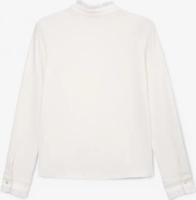 Блузка трикотажная белая (146) – фото 3